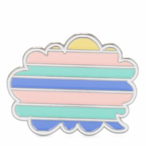 STRIPY CLOUD PIN